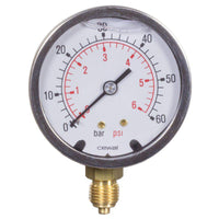 Manometer Ø 63 mm 0-60 bar