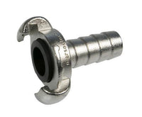 Klokoppling med slanganslutning 3/4" rostfritt