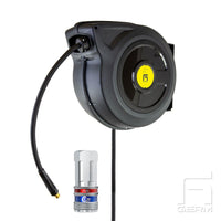 Slangupprullare luft/vatten 15m 3/8" ink Snabbkopp