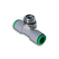 T-coupling Ø 12, 1/4" ext. Swiveling