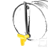 Barrel tap with level pipe UG 2" in polypropylene