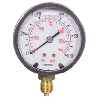 Manometer Ø 63 mm 0-100 bar