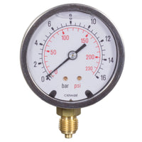 Manometer Ø 63 mm 0-16 bar
