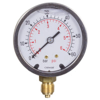 Manometer Ø 63 mm 0-60 bar