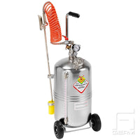 Rustfri Kemp applikator NBR 24 liter trykkluftdrevet