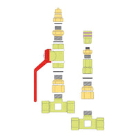 Connection kit air/oil pit rail