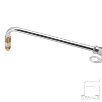 Outlet pipe 90° with non-drip