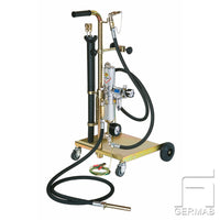 Emptying unit petrol with cart for 1/4 barrel