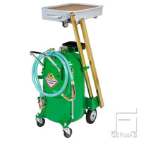 Waste oil trolley 65 liters with bowl pantograph