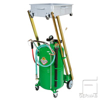 Vacuum oil suction 115 liters with bowl pantograph