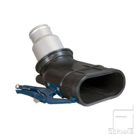 Oval exhaust nozzle Rubber 75-100mm