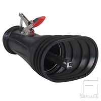 Nozzle for built-in or hidden exhaust systems
