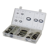 Assortment box Rubber steel washers 90 pcs per inch