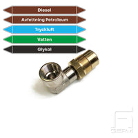 Swivel in brass, viton® seal int. 1/2" 20bar