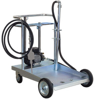Mobile oil equipment 230 V for barrels with suction tubes