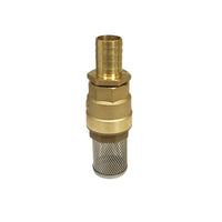 Suction filter with check valve for 1" hose