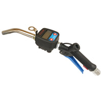 Pistol grip with digital gauge for liquids