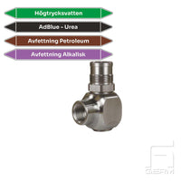 Swivel stainless Raasm Inv 3/8" 300bar