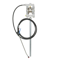 Air-driven pump equipment for degreasing