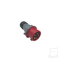 Plug male 5-pin CEE 16A IP44 400/440V RED