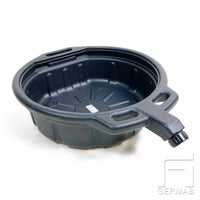 Waste oil drum portable, black plastic 16 litres