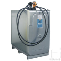 Stationary diesel tank 1000 liters with 230 V pump