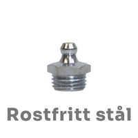 Smörjnippel BSP Rostfri Rak